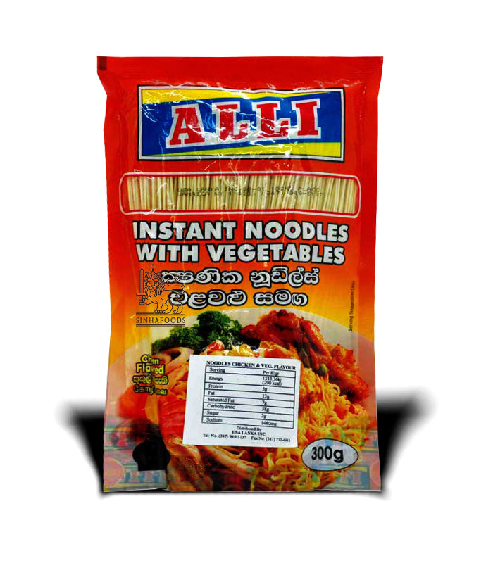 Alli Instant Noodles with Vegetables 300g Sinhafoods