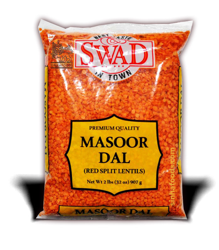 SWAD-Masoor Dhal-Red Split Lentils-(Parippu)-2LB Sinhafoods
