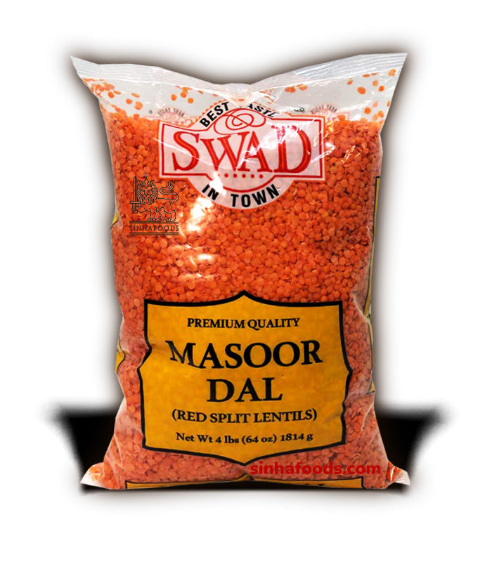 SWAD-Masoor Dhal-Red Split Lentils-(Parippu)-4LB Sinhafoods