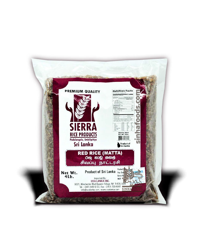 Sierra Red Nadu Rice (Matta) 4LB Sinhafoods